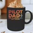 Pilot Dad Art For Men Father Aviation Airplane Pilot Graphic Print Coffee Mug