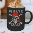 Pirate Dad Shirt Jolly Roger Crossbones Skull Halloween Graphic Print Coffee Mug