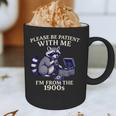Please Be Patient I'm From The 1900s Retro Raccoon Saying Graphic Print Coffee Mug