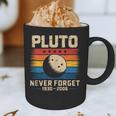 Pluto Never Forget Space Nostalgia Astronomy Humor Graphic Print Coffee Mug