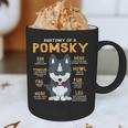 Pomsky Anatomy Dog Mom Dad Graphic Print Coffee Mug