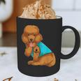 Poodle I Love Dad Tattoo Apparel Dog Dad Dads For Men Women Graphic Print Coffee Mug