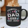 Promoted To Dad Again Est 2026 Vintage Dad Graphic Print Coffee Mug