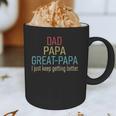Promoted To Great Papa 2024 Fathers Day First Time Dad Graphic Print Coffee Mug