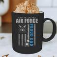 Proud Air Force Dad Of The US Air Force USA Flag Graphic Print Coffee Mug