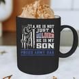 Proud Army Dad Soldier Son Patriotic Veterens Graphic Print Coffee Mug