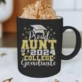Proud Aunt Of 2024 College Graduate Family 24 Graduation Graphic Print Coffee Mug