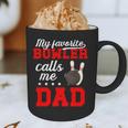 Proud Bowling Dad Of A Bowler Dad Bowling Father Graphic Print Coffee Mug