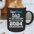 Proud DAD Of A 5th Grade Graduate 2024 Elementary Graduation Graphic Print Coffee Mug