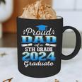 Proud Dad Of 5th Grade Graduate 2024 Elementary Graduation Graphic Print Coffee Mug