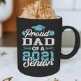 Proud Dad Of a Class Of 2021 Senior Graduate Graduation Graphic Print Coffee Mug