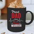 Proud Dad Of a Heart Warrior CHD Awareness Shirt Gift Graphic Print Coffee Mug