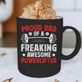 Proud Dad Of A Powerlifter Father Powerlifting Dad Graphic Print Coffee Mug