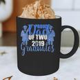 Proud Dad Of Two 2019 Graduates Twin Papa Graduation Graphic Print Coffee Mug