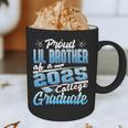 Proud Lil Brother Of 2025 Graduate College Shirt Graduation Graphic Print Coffee Mug