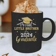 Proud Little Brother Class 2024 Graduate Senior Graduation Graphic Print Coffee Mug