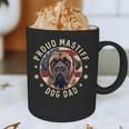 Proud Mastiff Dad American Flag Patriotic Mastiff Dad Graphic Print Coffee Mug