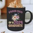 Proud Mom Of a 2024 Graduate Floral Flower Family Graduation Graphic Print Coffee Mug
