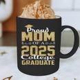 Proud Mom Of 2025 Graduate College Shirt Graduation Graphic Print Coffee Mug