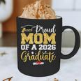 Proud Mom Of A Class Of 2026 Graduate Senior Gold Graduation Graphic Print Coffee Mug