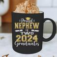 Proud Nephew Of Two 2024 Graduate Class 2024 Graduation Graphic Print Coffee Mug