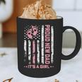 Proud New Dad New Girl Baby First Fathers Day American Flag Graphic Print Coffee Mug