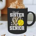 Proud Sister Of A 2026 Senior Softball Graduation Leopard Graphic Print Coffee Mug