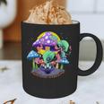 Psychedelic Alien Mushroom Nostalgia Groovy Vibe Hippie Graphic Print Coffee Mug