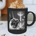 Pug Alien UFO Taking a Selfie Dog Mom Dad Graphic Print Coffee Mug