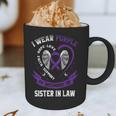 Purple In Memory Of My Sister In Law Alzheimers Back Graphic Graphic Print Coffee Mug