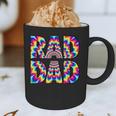 Rad Dad Trippy Hippie Tie-Dye Rainbow 70s Vibes Novelty Graphic Print Coffee Mug