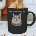 Rage Is Consuming Me Silly Staring Cat Meme Dad Mom Graphic Print Coffee Mug Rage Is Consuming Me Silly Staring Cat Meme Dad Mom Graphic Print Coffee Mug