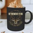 Retirement Grandpa Hunting Deer Elk Retired Hunter Dad Graphic Print Coffee Mug