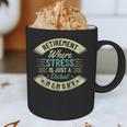 Retirement Where Stress Is Just A Distant Memory Retired Graphic Print Coffee Mug Retirement Where Stress Is Just A Distant Memory Retired Graphic Print Coffee Mug