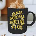 Retro Anti Social Club Bees Introvert Women Men Graphic Print Coffee Mug