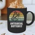 Retro Antisocial Butterfly Shirt For Introverts Graphic Print Coffee Mug