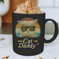 Retro Cat Daddy 80s 90s Style Sunglasses Graphic Print Coffee Mug