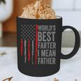 Retro Dad World's Best Farter I Mean Father Vintage Flag Usa Graphic Print Coffee Mug