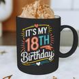 Retro It's My 18th Birthday Boho Nostalgia Women Kids Graphic Print Coffee Mug