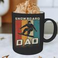 Retro Snowboard Dad Snowboarding Father Snowboarder Dad Graphic Print Coffee Mug
