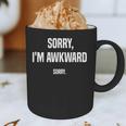 Retro Sorry I'm Awkward Sorry Introvert Awkward Graphic Print Coffee Mug Retro Sorry I'm Awkward Sorry Introvert Awkward Graphic Print Coffee Mug