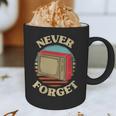Retro TV Never Forget Nostalgia Vintage Graphic Print Coffee Mug