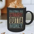 Retro Volleyball Dad Straight Outta Money Graphic Print Coffee Mug