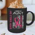 RIP Memorial In Memory Of Aunt Breast Cancer Awareness Flag Graphic Print Coffee Mug RIP Memorial In Memory Of Aunt Breast Cancer Awareness Flag Graphic Print Coffee Mug