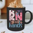 You RN Good Hands Cute Nurse Nursing Student Graduation Graphic Print Coffee Mug