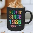 Rockin' Since 1986 Vintage Rockstar 40th Birthday Mom Dad 40 Graphic Print Coffee Mug