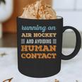Running On Air Hockey Social Introvert Humor Vintage Graphic Print Coffee Mug Running On Air Hockey Social Introvert Humor Vintage Graphic Print Coffee Mug