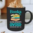 Sarcastic Books Anti Social Introvert Book Conversation Graphic Print Coffee Mug
