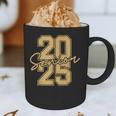Senior 2025 Class Of 2025 Gold Senior Graduation Graphic Print Coffee Mug