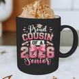 Senior 2026 Class Of 26 Coquette Pink Bow Graduation Cousin Graphic Print Coffee Mug